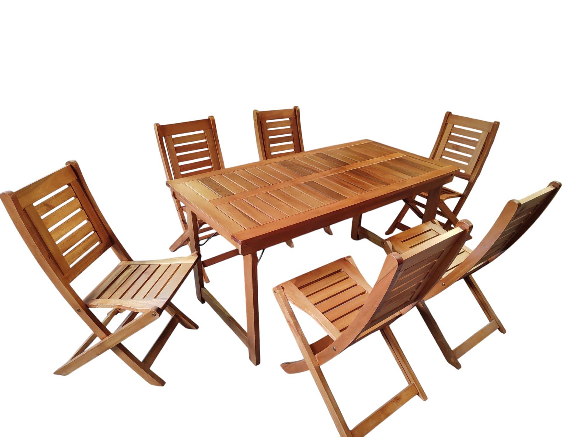 mesa 15 euca + 6 nuva 2 | Fabrica de muebles | Forestry | Muebles de Exterior Mesa 1,5 Eucalipto + 6 Nuva