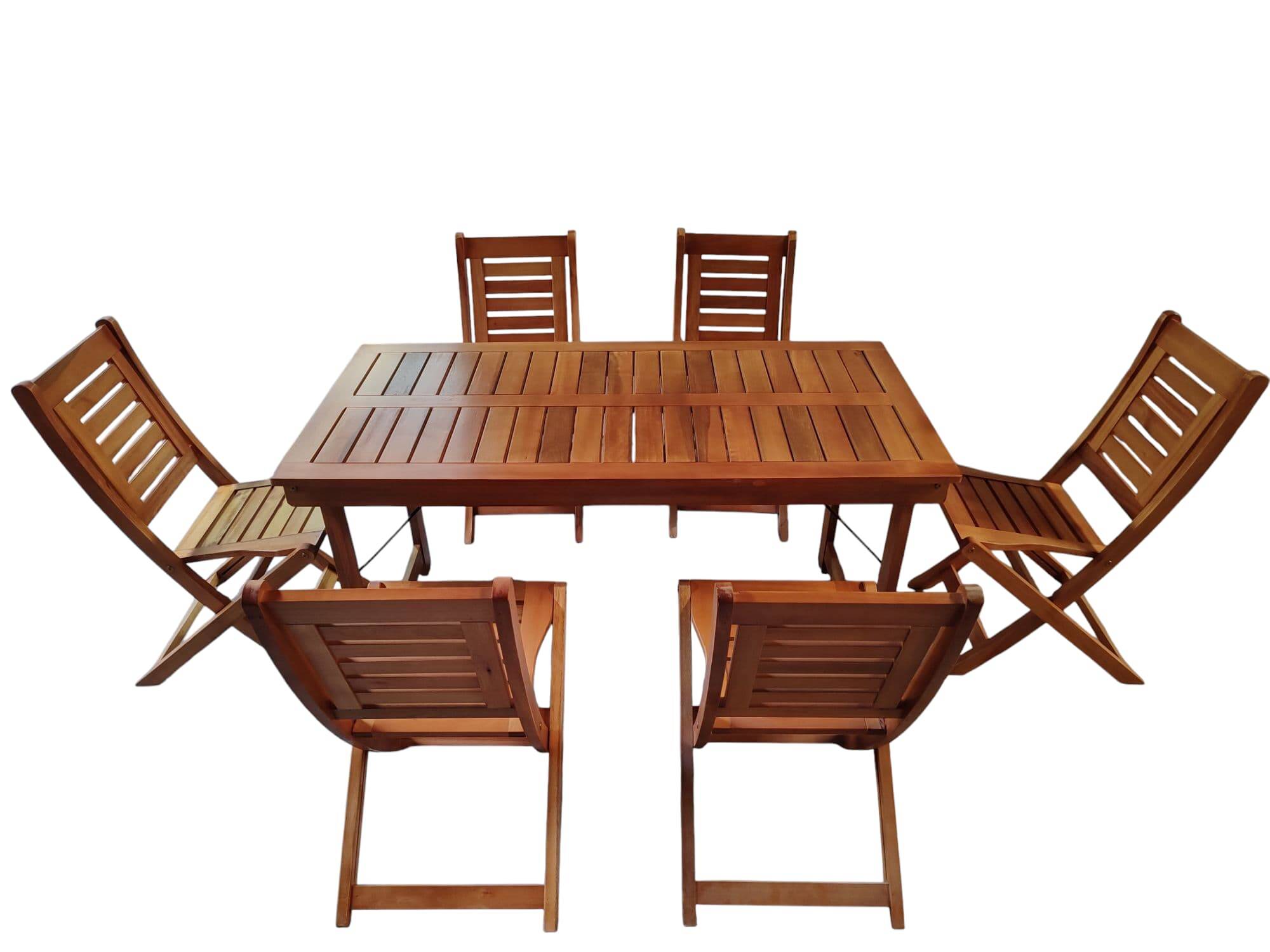mesa 15 euca + 6 nuva 3 | Fabrica de muebles | Forestry | Muebles de Exterior Mesa 1,5 Eucalipto + 6 Nuva